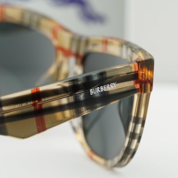 Burberry BE4431U 412287 Square Sunglasses - Vintage Check/Grey main image 5